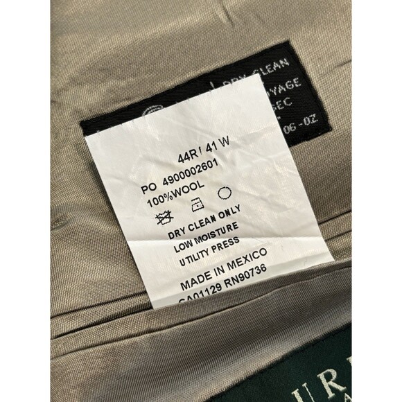Lauren Ralph Lauren Blazer Suit Jacket 100%  Wool 44R Brown Beige - Picture 4 of 8